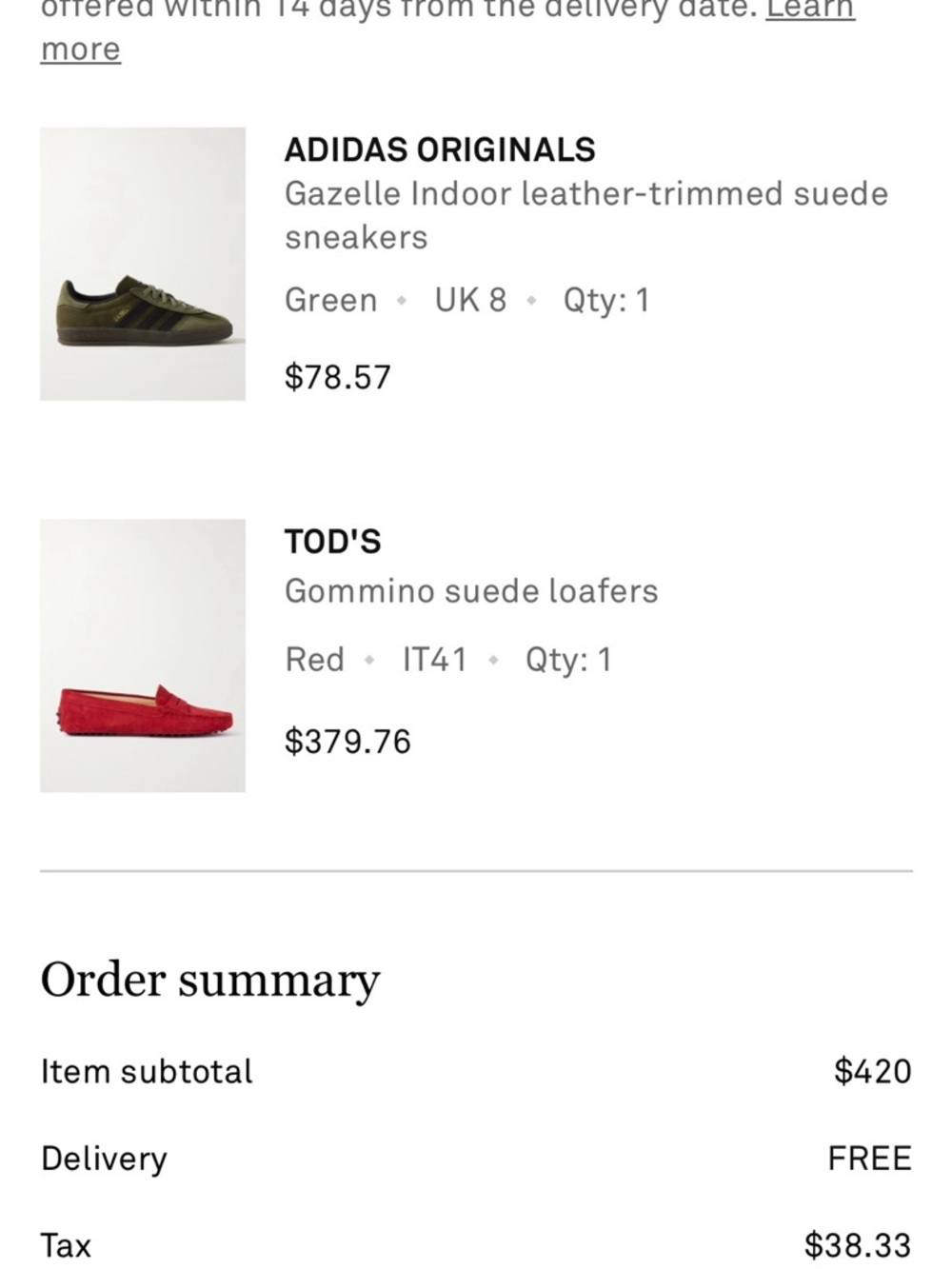 Tod's Red Suede Penny Loafers - Women's Flats - Picture 8 of 8